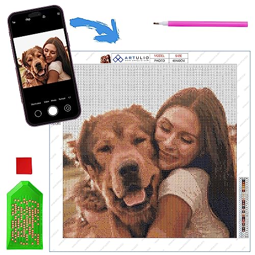ARTULIO Diamond Painting Eigenes Foto - 30x40cm – 5D Diamant Painting Personalisiert von ARTULIO