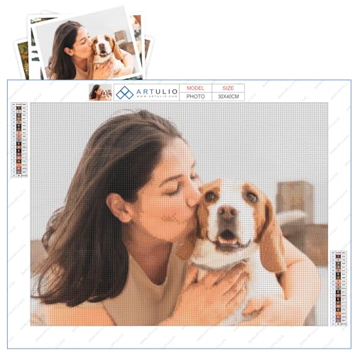 ARTULIO Diamond Painting Eigenes Foto - 30x40cm – 5D Diamant Painting Personalisiert von ARTULIO