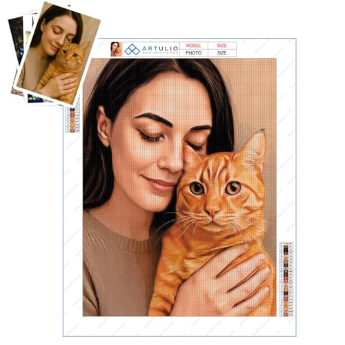 ARTULIO Diamond Painting Eigenes Foto - 30x40cm – 5D Diamant Painting Personalisiert von ARTULIO