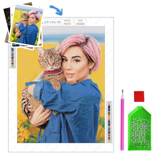 ARTULIO Diamond Painting Eigenes Foto - 30x40cm – 5D Diamant Painting Personalisiert von ARTULIO
