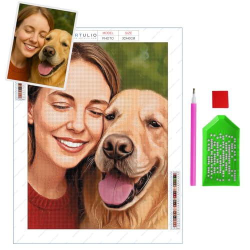 ARTULIO Diamond Painting Eigenes Foto 40x60cm – Diamond Painting Foto, Set für Erwachsene von ARTULIO