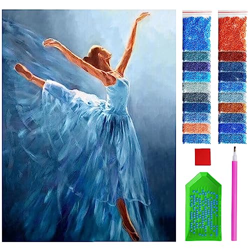 ARTULIO Diamond Painting Full Frau Set – 5D Diamant Painting Bilder 30x40 cm mit Diamond Painting Zubehör für Kinder und Erwachsene - Crystal Art für Home Wand Deko von ARTULIO