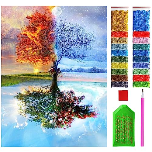 ARTULIO Diamond Painting Set – 5D Diamant Painting Bilder 30x40 cm mit Diamond Painting Zubehör für Kinder und Erwachsene - Crystal Art für Home Wand Deko von ARTULIO