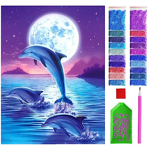 ARTULIO Diamond Painting Set – 5D Diamant Painting Bilder 30x40 cm mit Diamond Painting Zubehör für Kinder und Erwachsene - Crystal Art für Home Wand Deko von ARTULIO