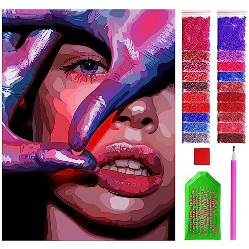ARTULIO Diamond Painting Set - Frau in Violett - 30x40 cm – 5D Diamant Painting Bilder, Diamond Painting Erwachsene ARTULIO Diamond Painting Set - Frau in Violett - 30x40 cm – 5D Diamant Painting Bilder, Diamond Painting Erwachsene von ARTULIO