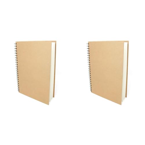Artway Enviro - Skizzenbuch mit Spiralbindung - 100% Recycling-Zeichenpapier - Hardcover - 35 Blatt mit 170 g/m² - A4 Hochformat (Packung mit 2) von ARTWAY