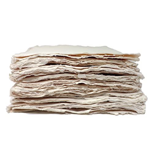 Artway Indigo - A1 Baumwoll-Rag-Papier - 100% Baumwolle/Handarbeit - 250gsm Mittlere Struktur - A1 (20 Blätter), Weiß von ARTWAY