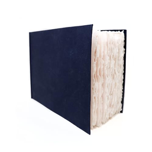 Artway Indigo - Baumwoll Rag Papier Skizzenbuch - A4 Querformat - 70 Seiten/35 Blätte aus 250gsm Mittlere Textur 100% Baumwoll Rag Papier - 100% Handgemachtes Artway Indigo - Baumwoll Rag Papier Skizzenbuch - A4 Querformat - 70 Seiten/35 Blätte aus 250gsm Mittlere Textur 100% Baumwoll Rag Papier - 100% Handgemachtes von ARTWAY