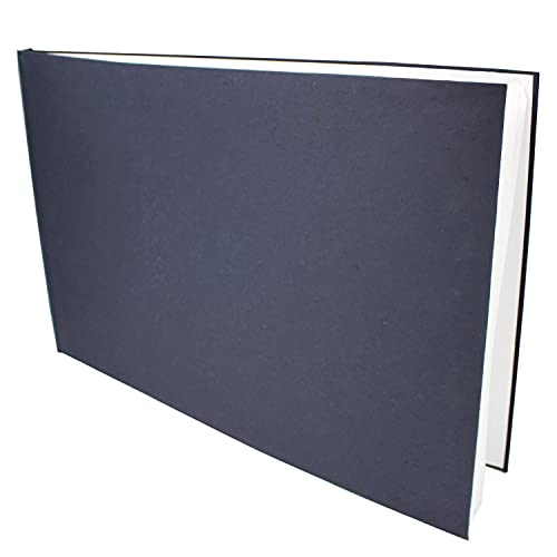 Artway Indigo - Handgefertigtes Skizzenbuch (150 g/m²) mit gebundenem Hartcover - A2 Querformat von ARTWAY