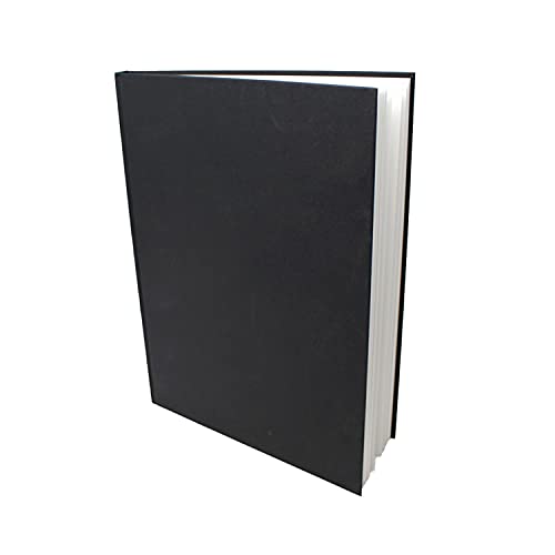 Artway Studio - Gebundenes A4-Skizzenbuch - Hochformat - 92 Seiten/46 Blätter aus 170 gsm Papier - Schwarzes Skizzenbuch mit festem Einband, Schwarz von ARTWAY