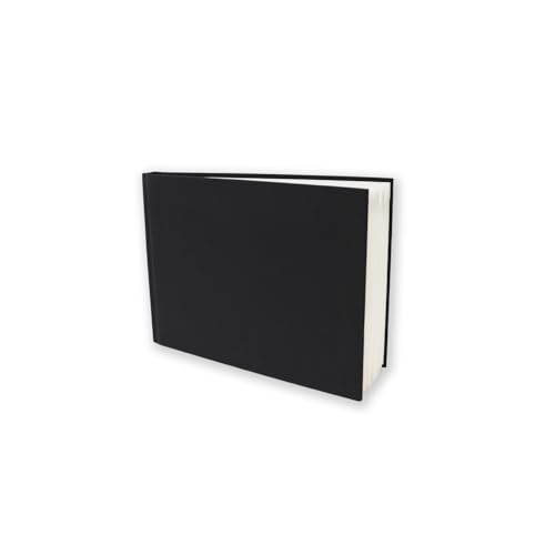 Artway Studio Skizzenbuch, A5, Querformat, 100 Seiten/50 Seiten aus 170 g/m² Zeichenpapier, Hardcover, Schwarz von ARTWAY