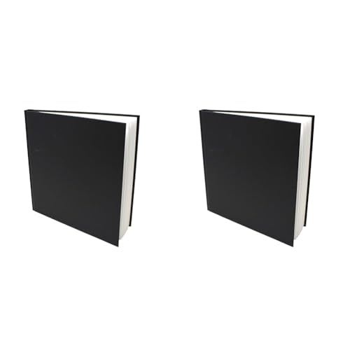 Artway Studio - Skizzenbuch mit festem Einband - säurefreies Papier - Hardcover - Hochformat - 48 Blatt mit 170 g/m² - Quadratisch 285 mm (Packung mit 2) von ARTWAY