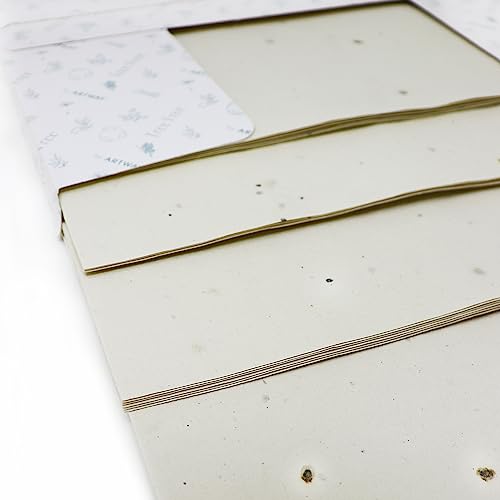 Artway Tree Free Wild Flower Seed Paper Pack - 24 x A4 Blätter -180gsm - Wild Flower Seed Cotton Rag Papier für Kunst und Kunsthandwerk, Wildblumensaatgut Artway Tree Free Wild Flower Seed Paper Pack - 24 x A4 Blätter -180gsm - Wild Flower Seed Cotton Rag Papier für Kunst und Kunsthandwerk, Wildblumensaatgut von ARTWAY