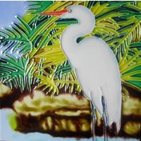 Ufervogel Handbemalte Keramik Kunstfliese 8 X Zoll Mit Staffelei Rückseite von ARTWORKSONTILE