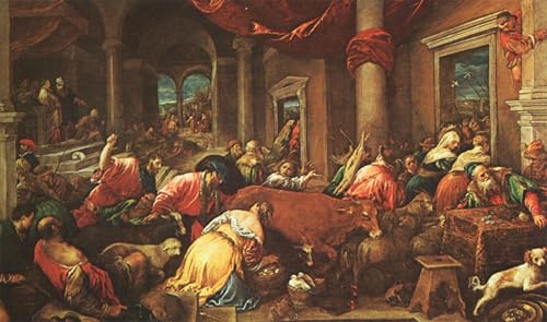 ARTXLXXBN Bekannt Gemälde Fotodruck Malerei Poster Die reinigung des tempels von jacopo Bassano Modem-Grafik für Wohnzimmerdekoration 60x90cm ARTXLXXBN Bekannt Gemälde Fotodruck Malerei Poster Die reinigung des tempels von jacopo Bassano Modem-Grafik für Wohnzimmerdekoration 60x90cm von ARTXLXXBN