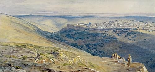 ARTXLXXBN Bekannt Gemälde Fotodruck Malerei Poster Jerusalem von Edward Leaars Modem-Grafik für Wohnzimmerdekoration 60x90cm von ARTXLXXBN
