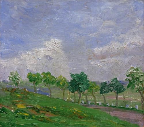ARTXLXXBN Bekannt Gemälde Fotodruck Malerei Poster Landschaft bei kandern von august macke Modem-Grafik für Wohnzimmerdekoration 60x90cm von ARTXLXXBN