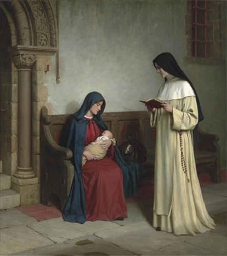 ARTXLXXBN Bekannt Gemälde Fotodruck Malerei Poster Mutterschaft Von Edmund Blair Leighton Modem-Grafik für Wohnzimmerdekoration 60x90cm von ARTXLXXBN