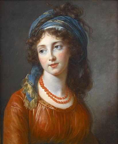 ARTXLXXBN Bekannt Gemälde Fotodruck Malerei Poster Porträt von aglae de gramont nee de polignac von elisabeth louise vigee Lebrun Modem-Grafik für Wohnzimmerdekoration 60x90cm von ARTXLXXBN