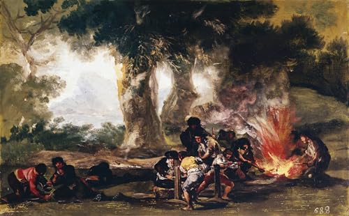 ARTXLXXBN Bekannt Leinwand Kunst Leinwand Druck Wand Herstellung von bällen in der sierra de tardienda von francisco de goya Bilder Abstrakt Graffiti für Heimtextilien 60x90cm von ARTXLXXBN