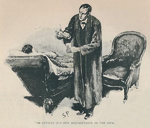ARTXLXXBN Bekannt Mode Leinwand-Malerei Bilder Wandgemälde Er hat unsere neue Bekanntschaft auf dem Sofa erledigt von Sidney Paget Poster Wandbilder für Office Home Decor 60x90cm ARTXLXXBN Bekannt Mode Leinwand-Malerei Bilder Wandgemälde Er hat unsere neue Bekanntschaft auf dem Sofa erledigt von Sidney Paget Poster Wandbilder für Office Home Decor 60x90cm von ARTXLXXBN
