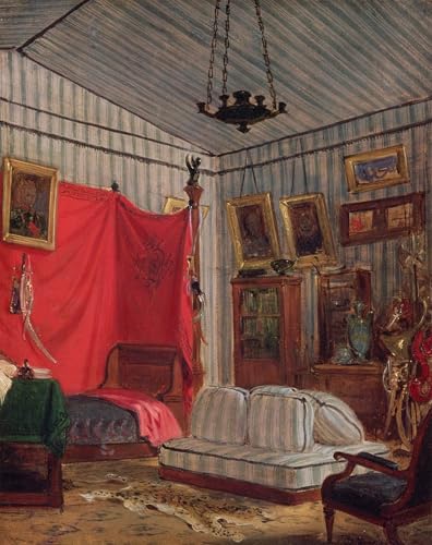 ARTXLXXBN Berühmte Gemälde Gemälde Fotodruck Malerei Poster Die wohnung Ofde mornay rue de verneuil paris von ferdinandeugene Delacroix Modem-Grafik für Wohnzimmerdekoration 60x90cm von ARTXLXXBN