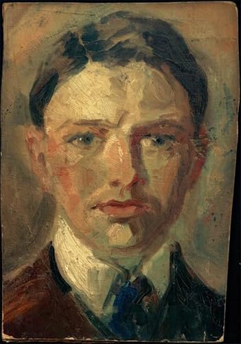 ARTXLXXBN Berühmte Gemälde Gemälde Fotodruck Malerei Poster Studie zu einem Selbstbildnis von august macke Modem-Grafik für Wohnzimmerdekoration 60x90cm von ARTXLXXBN