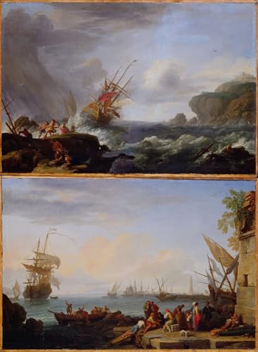 ARTXLXXBN Berühmte Gemälde Gemälde Fotodruck Malerei Poster Unbekanntes Bild Von Claude Vernet Modem-Grafik für Wohnzimmerdekoration 60x90cm von ARTXLXXBN