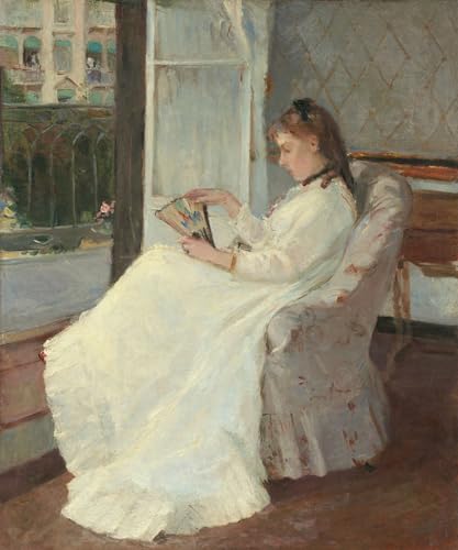 ARTXLXXBN Berühmte Gemälde Mode Leinwand-Malerei Bilder Wandgemälde Die Schwester Des Künstlers Am Fenster Von Berthe Morisot Poster Wandbilder für Office Home Decor 60x90cm ARTXLXXBN Berühmte Gemälde Mode Leinwand-Malerei Bilder Wandgemälde Die Schwester Des Künstlers Am Fenster Von Berthe Morisot Poster Wandbilder für Office Home Decor 60x90cm von ARTXLXXBN