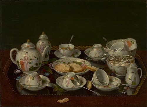 ARTXLXXBN Berühmte Gemälde Mode Leinwand-Malerei Bilder Wandgemälde Stillleben-Teeservice von Jean Étienne Liotard Poster Wandbilder für Office Home Decor 60x90cm ARTXLXXBN Berühmte Gemälde Mode Leinwand-Malerei Bilder Wandgemälde Stillleben-Teeservice von Jean Étienne Liotard Poster Wandbilder für Office Home Decor 60x90cm von ARTXLXXBN