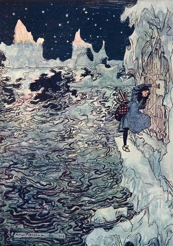 ARTXLXXBN Dekoration Wandbild Malerei Wandkunst Die gute kleine schwester Schnitt Ihren Eigenen Winzigen finger ab und passte ihn in das schloss von arthur rackham für Schlafzimmer Home Decor 60x90cm von ARTXLXXBN