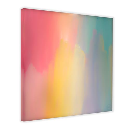 ARTY Leinwand Bilder aus der Serie: What the fog!? | Wandbilder Wohnzimmer Leinwandbild Poster & Kunstdrucke | Gemälde Bild groß (Leinwand 2 cm | ohne Rahmen, 40 x 40 cm, Heartfog) von ARTY
