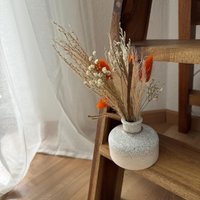 Vase Inkl. Trockenblumen| | Blumenvase Geschenkset| Handgemacht Geburtstagsgeschenk Tischdeko von ARTiCELS
