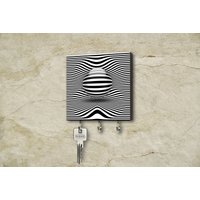 Schlüsselbrett 10 X cm - Op-Art Auf Holz "Heimfahrt" Schlüsselbrett 10 X cm - Op-Art Auf Holz "Heimfahrt" von ARTmanhART