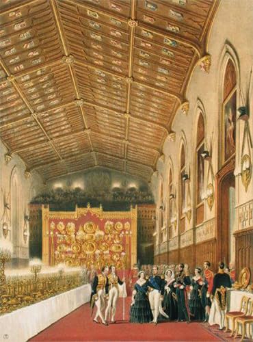 ARToPHIIU Berühmte Gemälde Abstrakte Leinwand Kunst Vintage Wandbild Die Ankunft von König Louis-Philippe von Baker Pyne Leinwand Wandbilder für Schlafzimmer Home Decor 60x90cm von ARToPHIIU