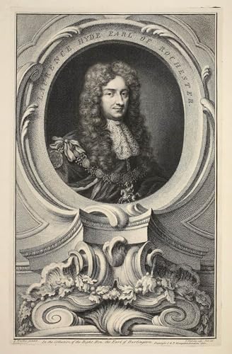 ARToPHIIU Berühmte Gemälde Abstrakte Leinwand Kunst Vintage Wandbild Porträt von Laurence Hyde Earl of Rochester von Jacobus Houbraken Leinwand Wandbilder für Schlafzimmer Home Decor 60x90cm von ARToPHIIU