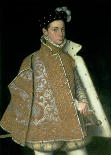 ARToPHIIU Kunstdruck Leinwand Leinwand Wand Kunst Malerei Wandkunst Alessandro Farnese – Der letzte Gouverneur der Niederlande von Sofonisba Anguissola Grafti Leinwanddruck für Wanddekoration 60x90cm von ARToPHIIU