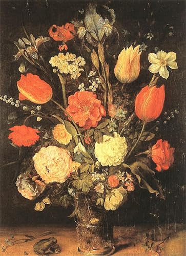 ARToPHIIU Kunstdruck Leinwand Leinwand Wand Kunst Malerei Wandkunst Blumen von jan dem älteren Brueghel Grafti Leinwanddruck für Wanddekoration 60x90cm ARToPHIIU Kunstdruck Leinwand Leinwand Wand Kunst Malerei Wandkunst Blumen von jan dem älteren Brueghel Grafti Leinwanddruck für Wanddekoration 60x90cm von ARToPHIIU
