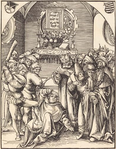 ARToPHIIU Kunstdruck Leinwand Leinwand Wand Kunst Malerei Wandkunst Der heilige Judas von Lucas Cranach dem Älteren Grafti Leinwanddruck für Wanddekoration 60x90cm von ARToPHIIU