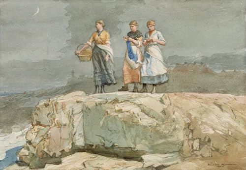 ARToPHIIU Kunstdruck Leinwand Leinwand Wand Kunst Malerei Wandkunst Die klippen von winslow homer Grafti Leinwanddruck für Wanddekoration 60x90cm ARToPHIIU Kunstdruck Leinwand Leinwand Wand Kunst Malerei Wandkunst Die klippen von winslow homer Grafti Leinwanddruck für Wanddekoration 60x90cm von ARToPHIIU