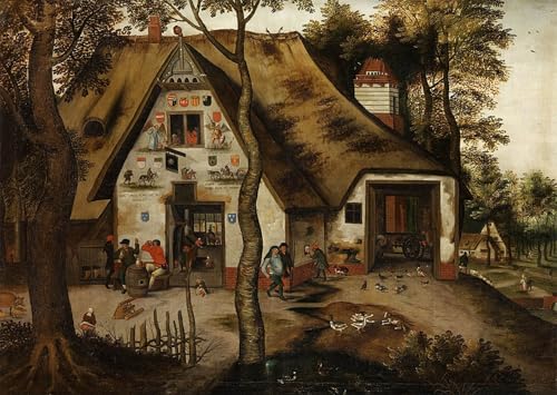 ARToPHIIU Kunstdruck Leinwand Leinwand Wand Kunst Malerei Wandkunst Dorfszene mit einer Taverne in St. Michael von Pieter Brueghel dem Jüngeren Grafti Leinwanddruck für Wanddekoration 60x90cm ARToPHIIU Kunstdruck Leinwand Leinwand Wand Kunst Malerei Wandkunst Dorfszene mit einer Taverne in St. Michael von Pieter Brueghel dem Jüngeren Grafti Leinwanddruck für Wanddekoration 60x90cm von ARToPHIIU