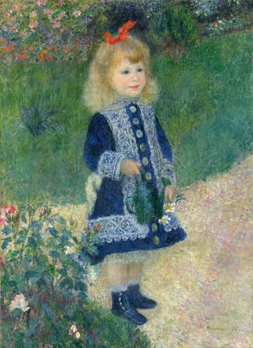 ARToPHIIU Kunstdruck Leinwand Leinwand Wand Kunst Malerei Wandkunst Ein mädchen mit einer Gießkanne von pierre auguste renoir Grafti Leinwanddruck für Wanddekoration 60x90cm von ARToPHIIU