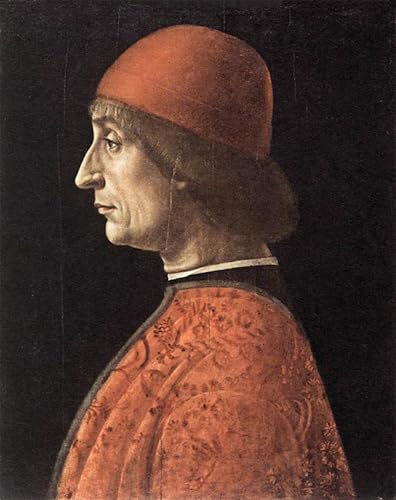ARToPHIIU Kunstdruck Leinwand Leinwand Wand Kunst Malerei Wandkunst Porträt von Francesco Brivio Vincenzo Foppa Grafti Leinwanddruck für Wanddekoration 60x90cm von ARToPHIIU