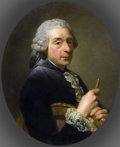 ARToPHIIU Kunstdruck Leinwand Leinwand Wand Kunst Malerei Wandkunst Porträt von François Boucher von Alexander Roslin Grafti Leinwanddruck für Wanddekoration 60x90cm von ARToPHIIU