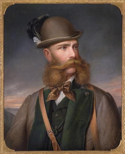 ARToPHIIU Kunstdruck Leinwand Leinwand Wand Kunst Malerei Wandkunst Porträt von I. von Österreich im Jagdkostüm von Edmund Mahlknecht Grafti Leinwanddruck für Wanddekoration 60x90cm ARToPHIIU Kunstdruck Leinwand Leinwand Wand Kunst Malerei Wandkunst Porträt von I. von Österreich im Jagdkostüm von Edmund Mahlknecht Grafti Leinwanddruck für Wanddekoration 60x90cm von ARToPHIIU