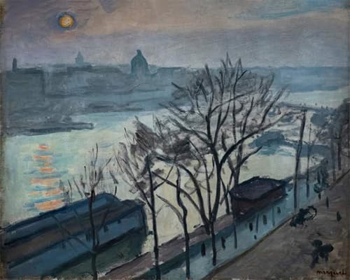 ARToPHIIU Kunstdruck Leinwand Leinwand Wand Kunst Malerei Wandkunst Sonne durch die Bäume gesehen von Albert Marquet Grafti Leinwanddruck für Wanddekoration 60x90cm ARToPHIIU Kunstdruck Leinwand Leinwand Wand Kunst Malerei Wandkunst Sonne durch die Bäume gesehen von Albert Marquet Grafti Leinwanddruck für Wanddekoration 60x90cm von ARToPHIIU