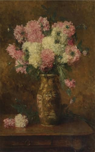 ARToPHIIU Kunstdruck Leinwand Leinwand Wand Kunst Malerei Wandkunst Vase mit blumen von alexei Alexeivich Harlamoff Grafti Leinwanddruck für Wanddekoration 60x90cm ARToPHIIU Kunstdruck Leinwand Leinwand Wand Kunst Malerei Wandkunst Vase mit blumen von alexei Alexeivich Harlamoff Grafti Leinwanddruck für Wanddekoration 60x90cm von ARToPHIIU