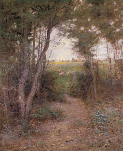 ARToPHIIU Kunstdruck Leinwand Leinwand Wand Kunst Malerei Wandkunst ein Teebaum von Frederick McCubbin Grafti Leinwanddruck für Wanddekoration 60x90cm ARToPHIIU Kunstdruck Leinwand Leinwand Wand Kunst Malerei Wandkunst ein Teebaum von Frederick McCubbin Grafti Leinwanddruck für Wanddekoration 60x90cm von ARToPHIIU