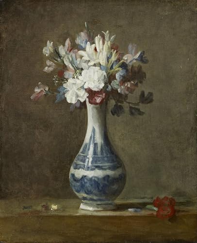 ARToPHIIU Kunstdruck Leinwand Leinwand Wand Kunst Malerei Wandkunst eine Blumenvase von Jean Baptiste Simeon Chardin Grafti Leinwanddruck für Wanddekoration 60x90cm ARToPHIIU Kunstdruck Leinwand Leinwand Wand Kunst Malerei Wandkunst eine Blumenvase von Jean Baptiste Simeon Chardin Grafti Leinwanddruck für Wanddekoration 60x90cm von ARToPHIIU