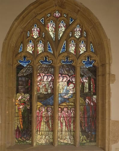 ARToPHIIU Modern Wandbilder Poster Wandbilder Leinwand Bilder Druck Die Geburt Christi von Edward Burne Jones Leinwand Ölgemälde für Office Home Decor 60x90cm von ARToPHIIU